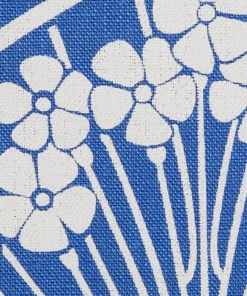 Liberty Fabrics New Ianthe Bloom Stencil Chiltern Linen, Lapis