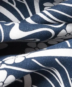 Liberty Fabrics New Ianthe Bloom Stencil Chiltern Linen, Pewter