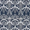 Liberty Fabrics New Ianthe Bloom Stencil Chiltern Linen, Pewter