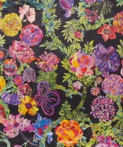 Liberty Fabrics Jeffery Rose Tree Vintage Velvet, Orchard New