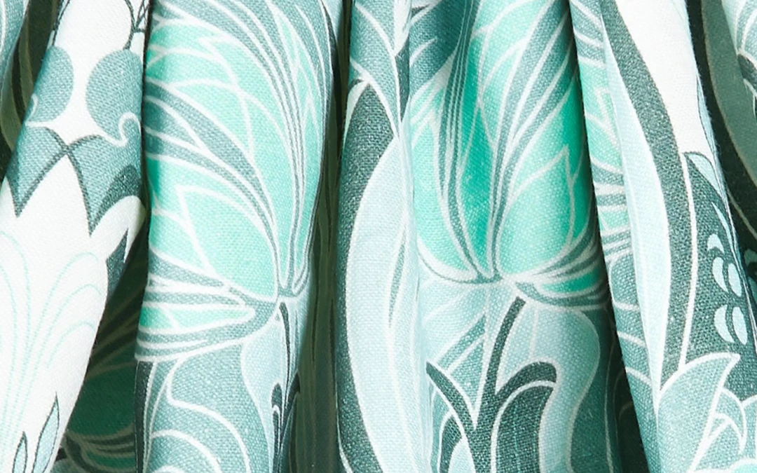 Liberty Fabrics Katherine Nouveau Emberton Linen in Jade - Bohemian Dream Collection 8 Liberty Fabrics Katherine Nouveau Emberton Linen, Jade New