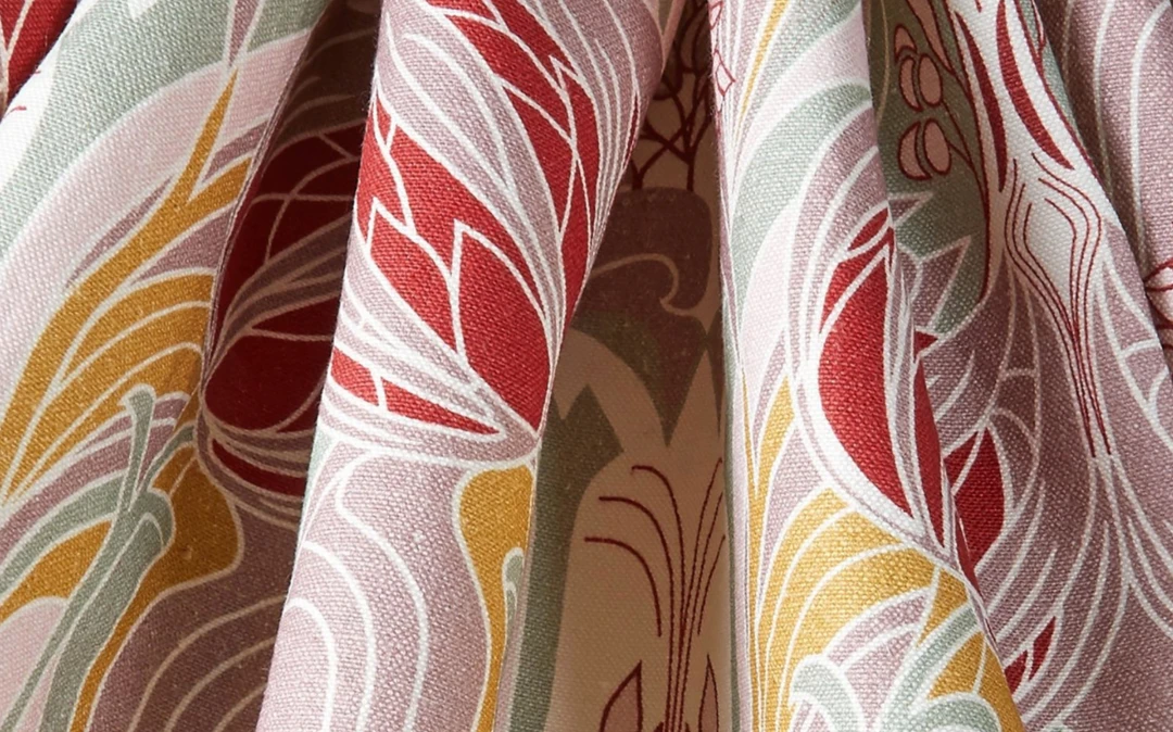 Liberty Fabrics Katherine Nouveau Emberton Linen in Jade - Bohemian Dream Collection 13 Liberty Fabrics Katherine Nouveau Emberton Linen, Jade New