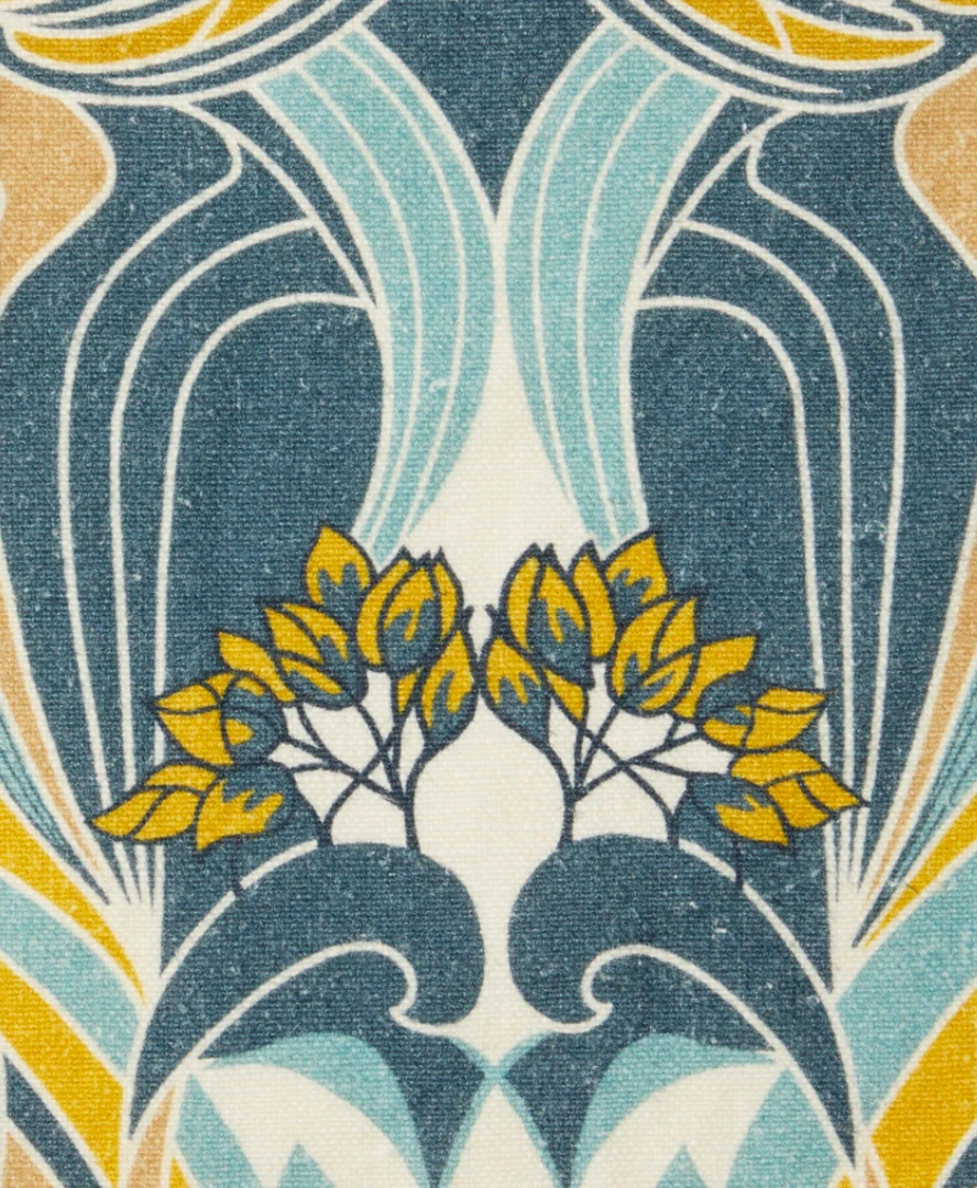 Liberty Fabrics Katherine Nouveau Emberton Linen in Jade - Bohemian Dream Collection 15 Liberty Fabrics Katherine Nouveau Emberton Linen, Jade New