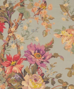 Liberty Fabrics New Lady Kristina Rose Vintage Velvet, Lichen