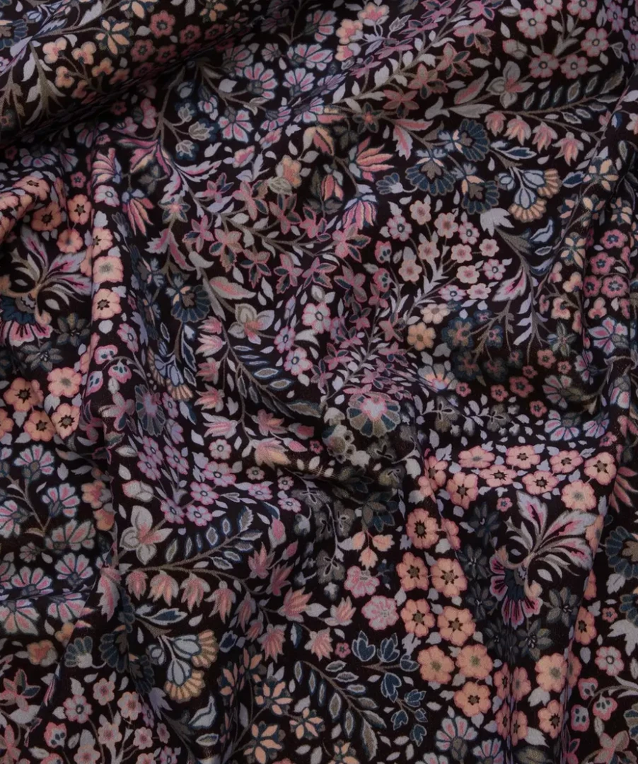 Liberty Fabrics Marquess Garden Cotton Velvet - Dragonfly New | Floral Heritage Homeware Fabric 5 Liberty Fabrics Marquess Garden Cotton Velvet, Dragonfly New