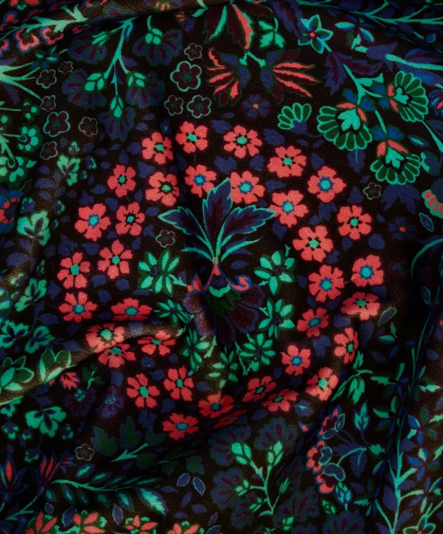 Liberty Fabrics Marquess Garden Cotton Velvet - Dragonfly New | Floral Heritage Homeware Fabric 6 Liberty Fabrics Marquess Garden Cotton Velvet, Dragonfly New