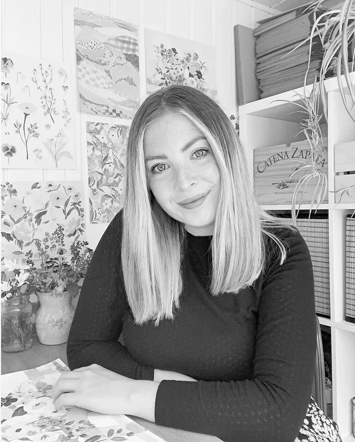 Candice Gray New Ditsy Floral Print Wall Art | Rose & Thorn Collection | Yard Friends Homeware 5 Candice Gray New Ditsy Floral Print