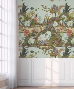 Josephine Munsey Underwater Jungle Wallpaper In Graphite