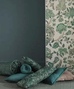 Liberty Fabrics Ottoman Spot Cut Velvet Fabric In Lichen