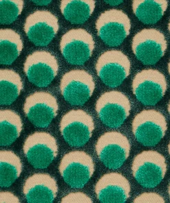 Liberty Fabrics Ottoman Spot Cut Velvet Fabric In Lichen