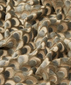 Liberty Fabrics Ottoman Spot Cut Velvet Fabric In Pewter