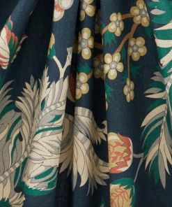 Liberty Fabrics Palampore Trail Landsdowne Linen In Pewter Blue