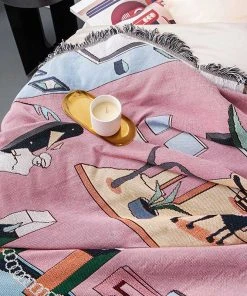 Memphis To Miami Stray Studio Blankets And Throws - Dante