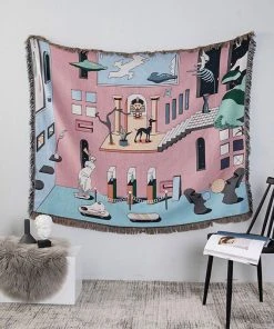 Memphis To Miami Stray Studio Blankets And Throws - Dante