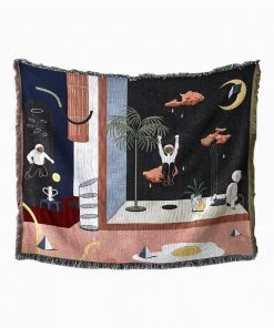 Memphis To Miami Stray Studio Blankets And Throws - Luna