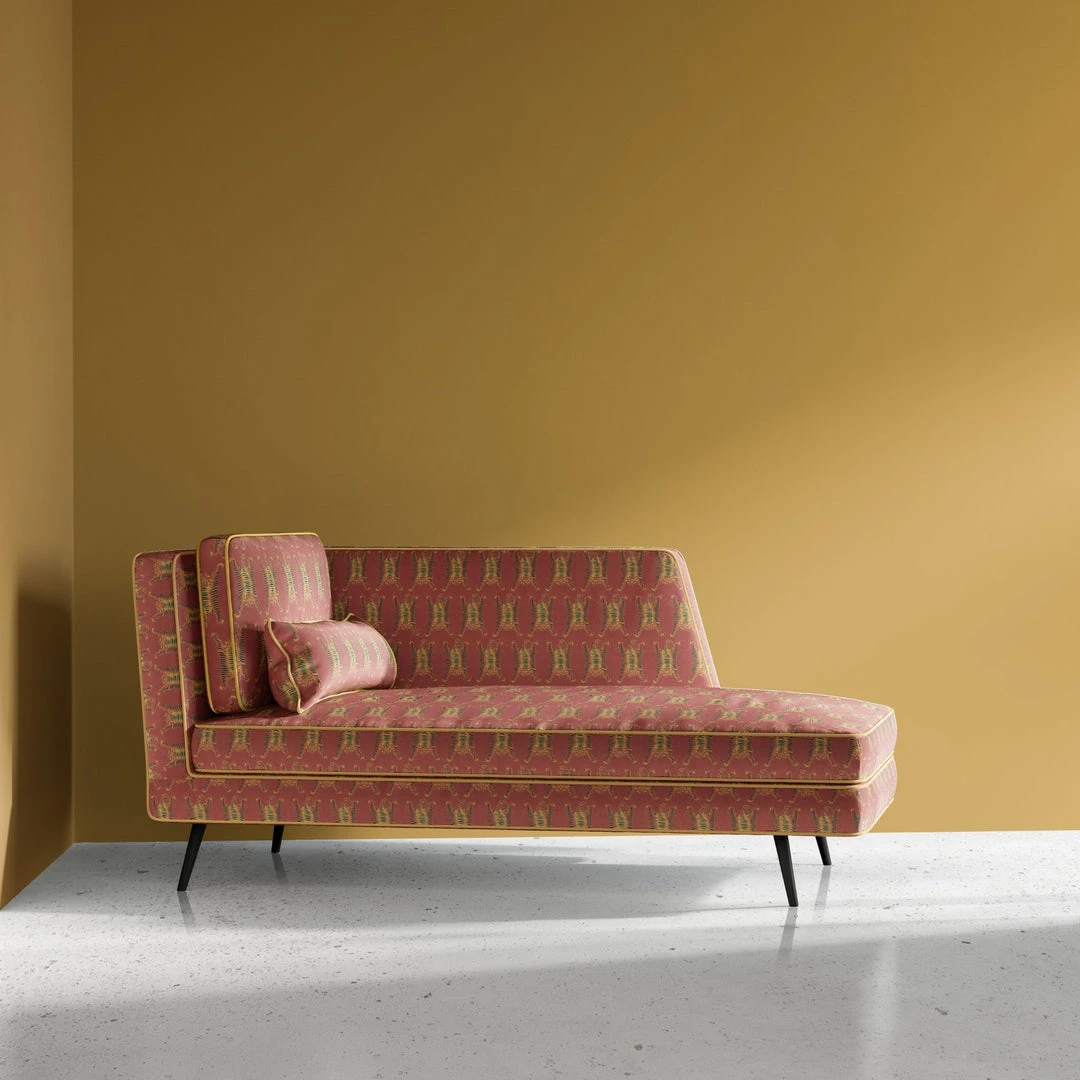 Annika Reed Studio Tibetan Tiger - Burnt Orange Linen Fabric for Home Decor 6 Annika Reed Studio Tibetan Tiger - Burnt Orange Linen