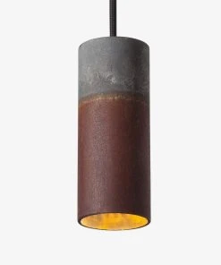 Thedesignyarduk ROEST 15 VERTICAL PENDANTS NATURAL & ZINC - Graypants Lighting