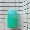 Pink Stories Neon Dip Dye Glitter Pillar Candle - Blue New