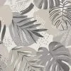 Brand Mckenzie Memphis To Miami Abstract Jungle Wallpaper, Putty Grey