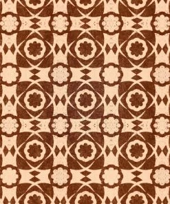 Mind The Gap Blue Skies Ahead Aegean Tiles Leather Wallpaper