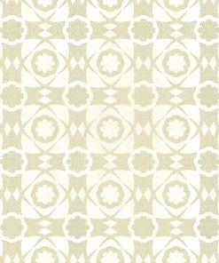 Mind The Gap Blue Skies Ahead Aegean Tiles Ultramarine Green Wallpaper