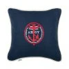 Mind The Gap Blue Skies Ahead Ahoy Linen Embroidered Cushion