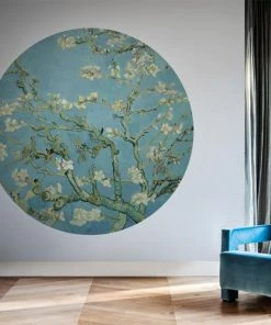 BN Les Jardins Royaux Wallpaper Circles Van Gogh Almond Blossom