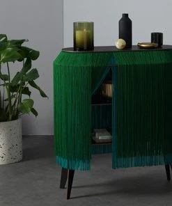 Ibride Baby Alpaga Fringed Bedside Table