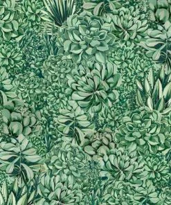 Brand Mckenzie Rose & Thorn Alpine Landscape Wallpaper, Alpine Green