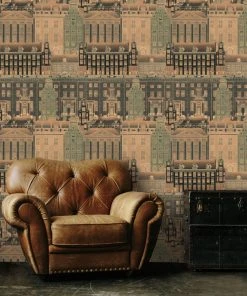 Mind The Gap Wallpaper & Paint Amsterdam Orange Wallpaper