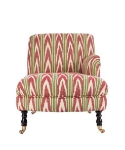 Mind The Gap Anatolia Chaise Lounge Bakhmal Ikat Woven Fabric