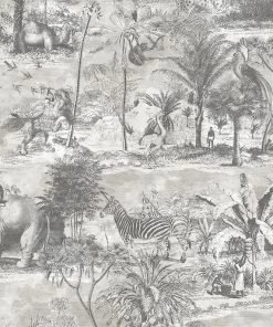 Brand Mckenzie Animal Islands Wallpaper - Muted Grey | Nature & Animals Wallpaper 8 Brand Mckenzie Animal Islands Wallpaper, Muted Grey