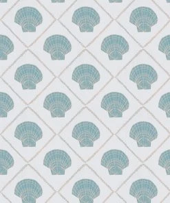 Annika Reed Studio Aphrodite Wallpaper - Shelly Blue