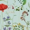 Mind The Gap Aquafleur Aquamarine Floral Wallpaper - Nature-Inspired Home Decor 2 Mind The Gap Aquafleur Aquamarine Wallpaper New