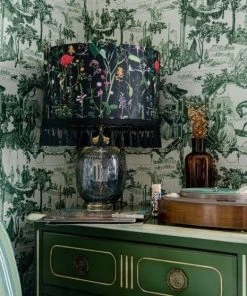 Mind The Gap Drum Lampshades Aquafleur Rose & Thorn