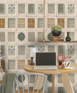 Mind The Gap Arabesques Neutral Wallpaper - Premium Comic & Heritage Design for Home Decor 9 Mind The Gap Arabesques Neutral Wallpaper Wallpaper & Paint