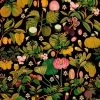 Mind The Gap Asian Fruits And Flowers Anthracite Wallpaper - Floral Design for Modern Homes 2 Mind The Gap Asian Fruits And Flowers Anthracite Wallpaper