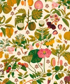 Mind The Gap Asian Fruits And Flowers Wallpaper Wallpaper & Paint