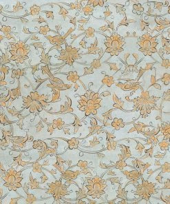 Mind The Gap Backyard Flowering Ether Blue Wallpaper Folk Couture