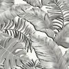 Brand Mckenzie Banana Leaves Max Wallpaper, Black & White