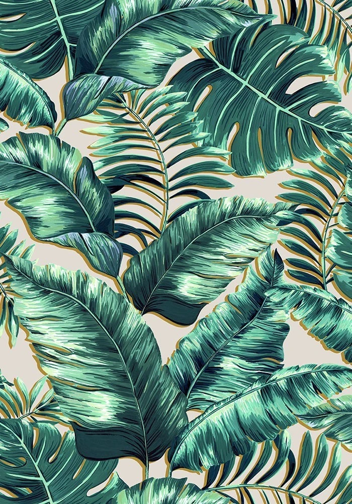 Brand Mckenzie Banana Leaves Wallpaper Blush Pink - Memphis to Miami Collection 5 Brand Mckenzie Banana Leaves Wallpaper Blush Pink Memphis To Miami