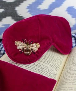 My Doris Luxury Bronze Bee Velvet Eye Mask