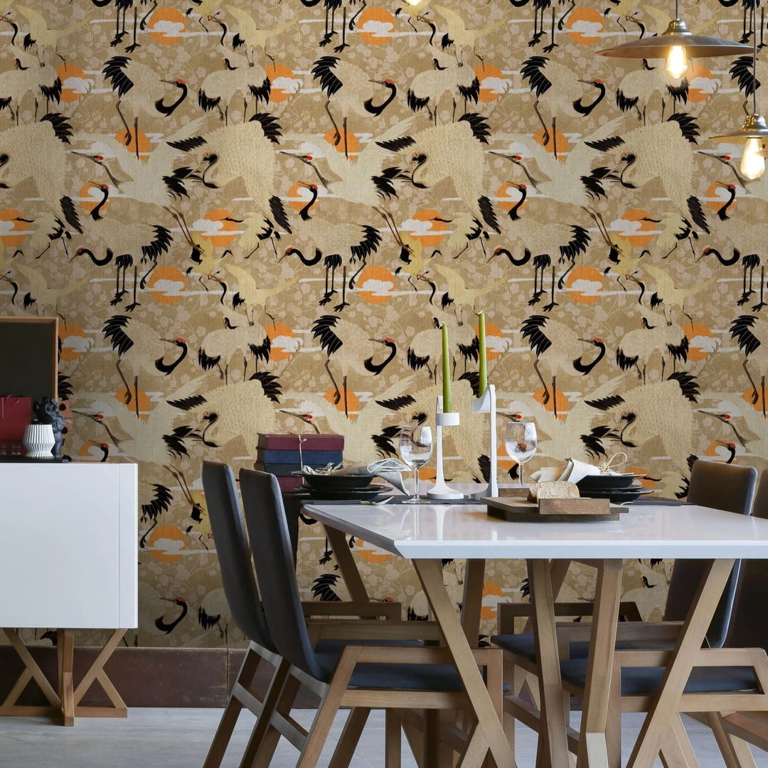 Mind The Gap Birds Of Happiness Wallpaper - Printed Textured Heritage Wallpaper for Home Decor 4 Mind The Gap Wallpaper & Paint Birds Of Happiness Wallpaper