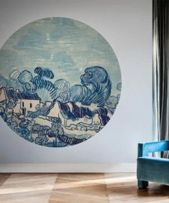 BN Wallpaper Circles Van Gogh Landscape With Houses Wallpaper & Paint