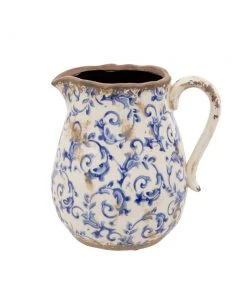 Thedesignyarduk Blue Floral Ceramic Jug Blue Skies Ahead