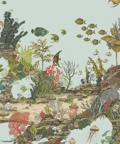 Josephine Munsey Underwater Jungle Wallpaper In Graphite