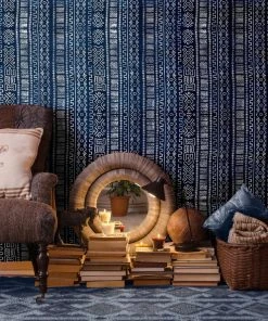 Mind The Gap Bogolanfini Wallpaper Indigena