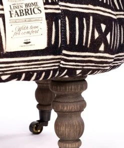 Mind The Gap Indigena Fez Tufted Stool - Handcrafted Bogolanfini Footstool for Modern Homes 9 Mind The Gap Indigena Fez Tufted Stool - Bogolanfini
