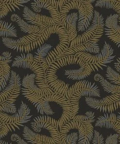 Josephine Munsey Bombe's Fernery Wallpaper In Dark Grey & Green