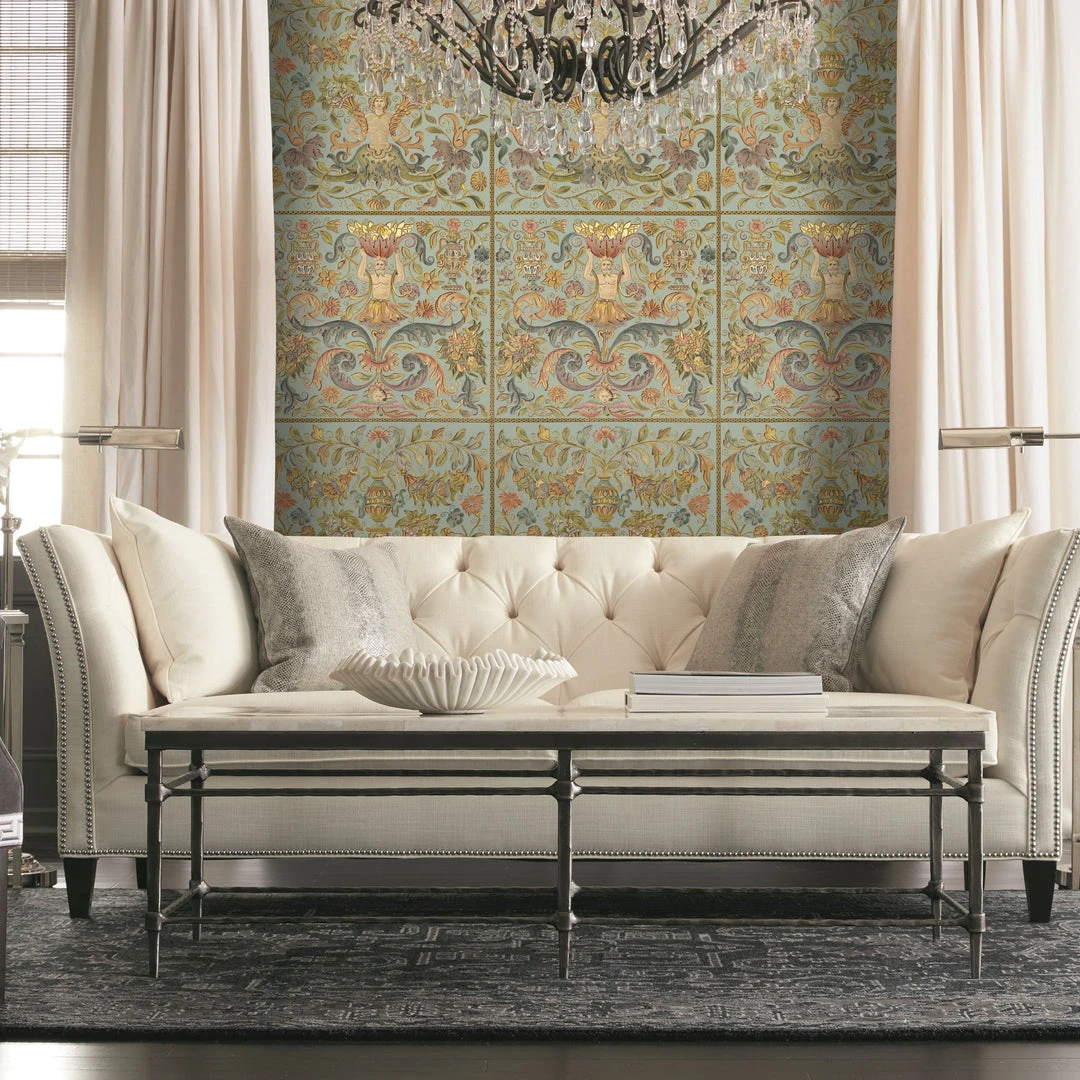 Mind The Gap Brocade Anthracite Wallpaper - Les Jardins Royaux Collection 6 Mind The Gap Brocade Anthracite Wallpaper Les Jardins Royaux